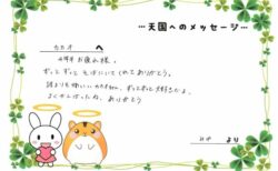 カカオくんへのメッセージ