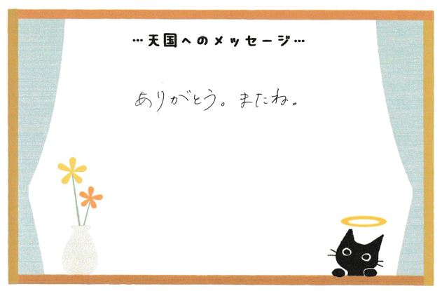 椿ちゃんへのメッセージ