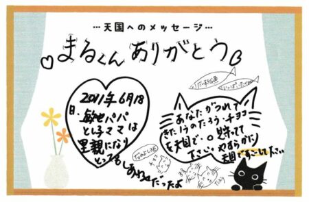 まるくんへのメッセージ